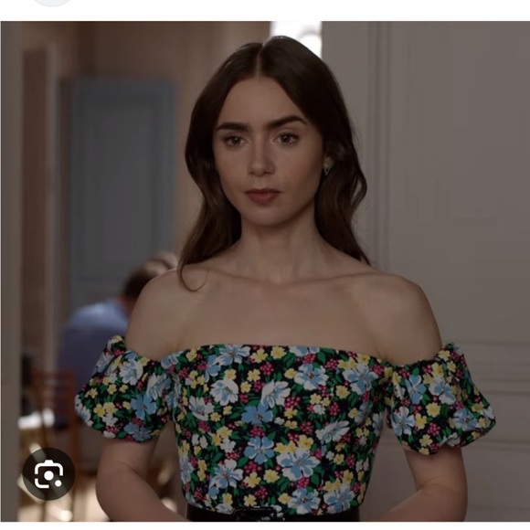 As seen on Emily in Paris. Maje size 3 floral dress NWT - Picture 7 of 9